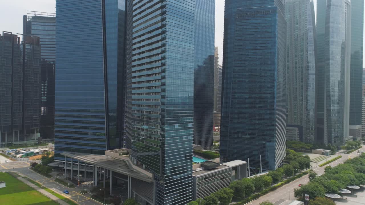 싱가포르 시의 스카이라인