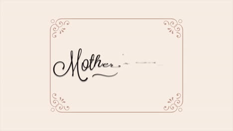 Retro-Mothers-Day-text-in-frame-on-fashion-brown-gradient