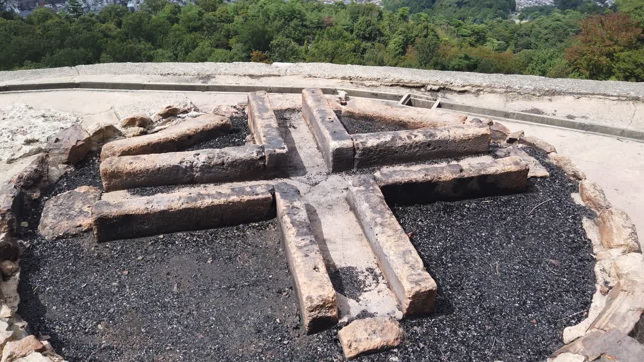 Bonfire Sign at Daimonji Mount in Kyoto City part of Gozan no Okuribi Festival