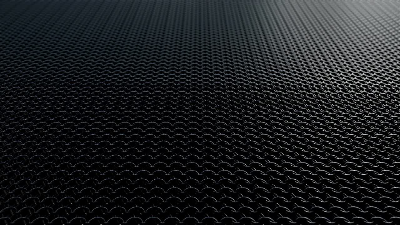 cerchio di sfondo a modello di armatura a catena metallica scura