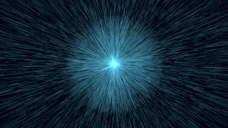 vibrant starburst abstract blue and white background with luminous center