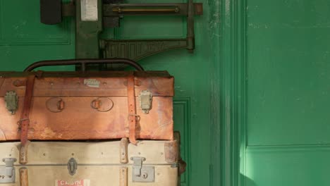 retro maletas balanzas de control de peso oficina de viajes de trenes ferroviarios británicos