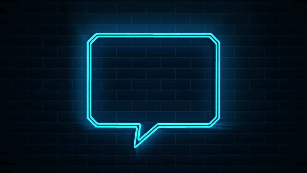Animated white outlined speech bubble, chat balloon icon. Pictogram, comic book, anime. Useful for web site, banner, greeting cards, apps and social media posts. Chroma key, black screen background.