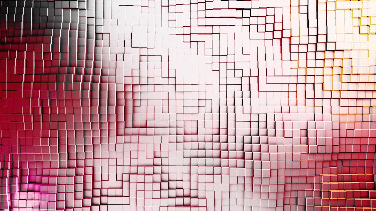 fondo geométrico abstracto con gradiente rojo, blanco y naranja