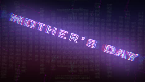 mothers day on cyberpunk screen with hud elements and numbers