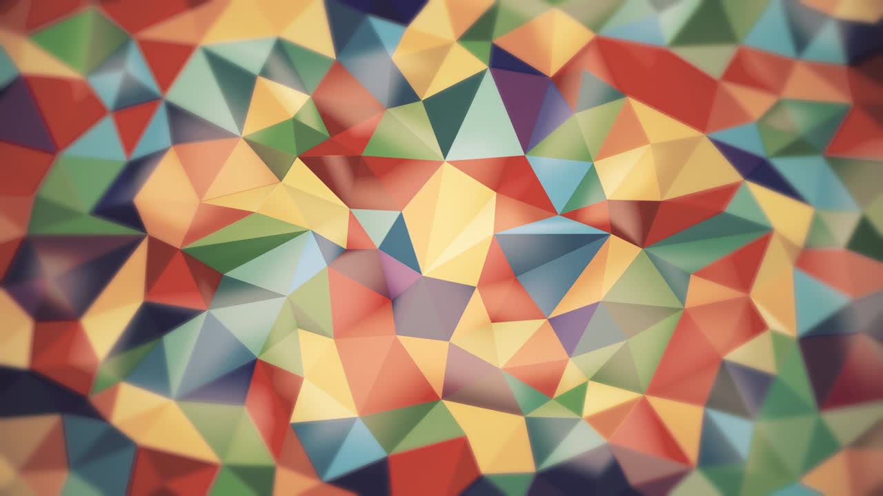 fondo abstracto de triángulos de diferentes colores con bordes suaves