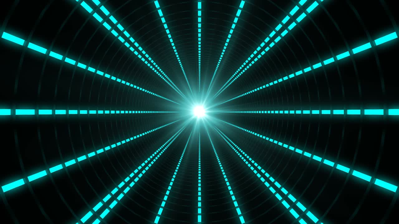 Looped Abstract Technology Corridor