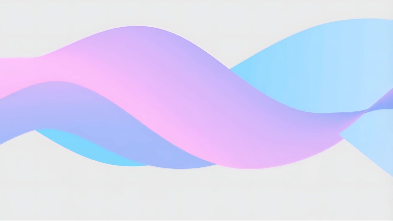 Sfondo Minimalista Astratto con Onde in Movimento 4K