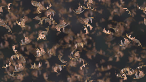 hojas muertas de otoño viento de fondo looptile