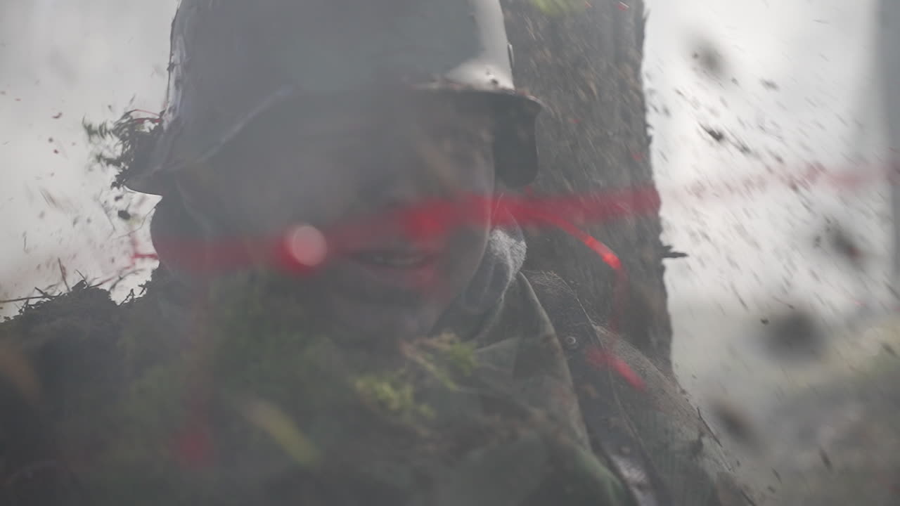 WWI Soldier in the Trenches