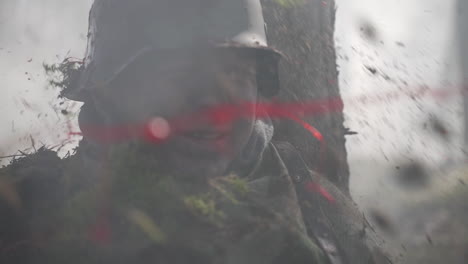 wwi soldier in the trenches