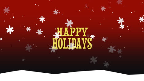 Happy-Holidays-text-on-snow-background-4