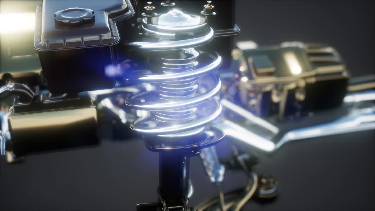 자세한 자동차 엔진 및 다른 부품