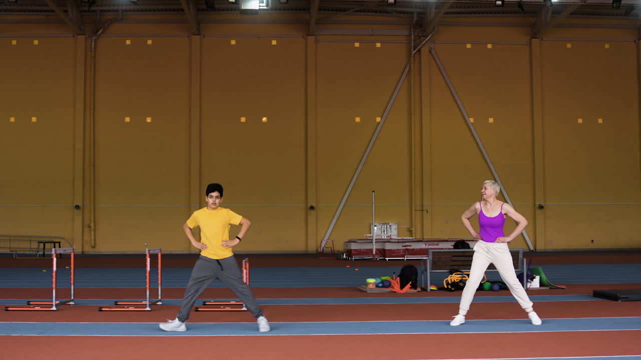 entrenamiento de mujeres y niños mayores