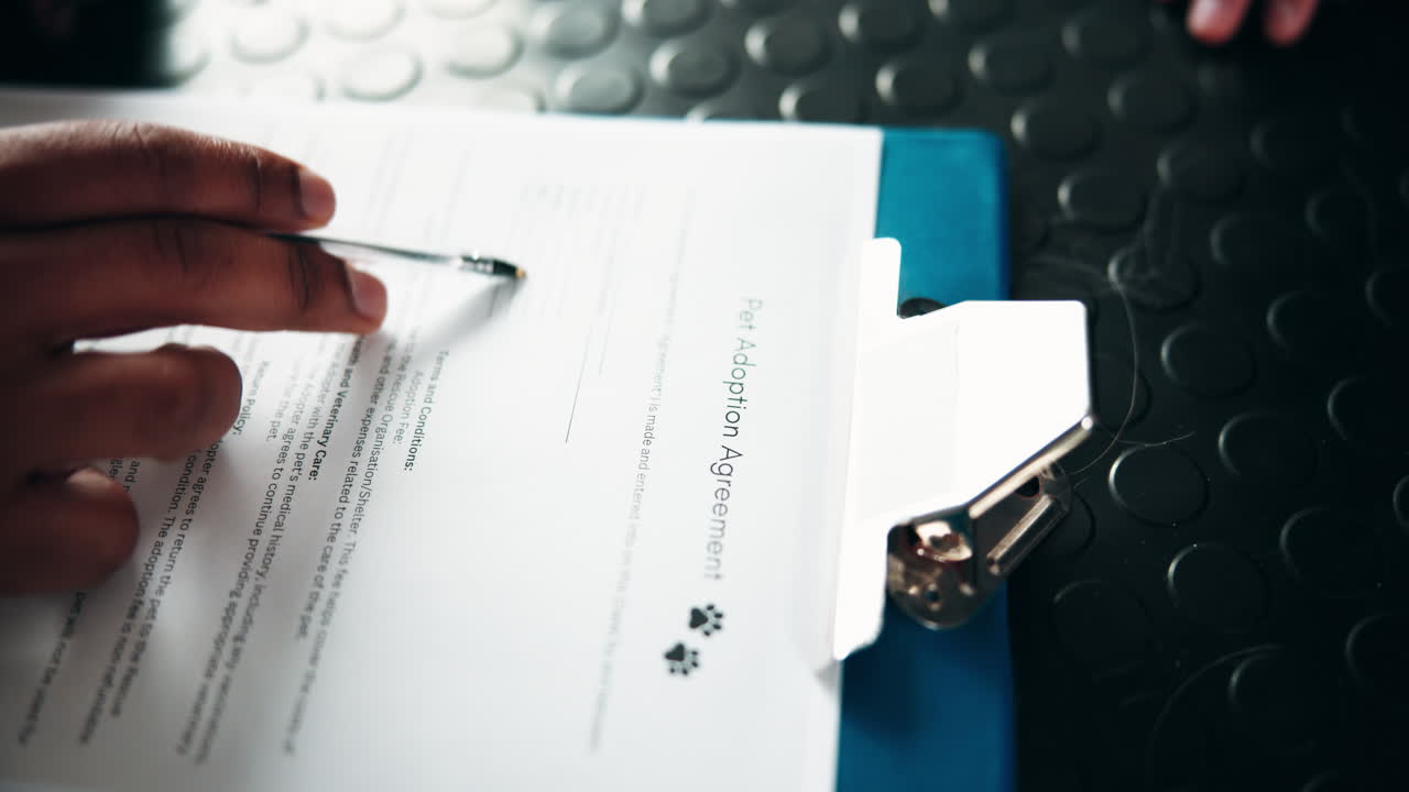 Pet adoption agreement