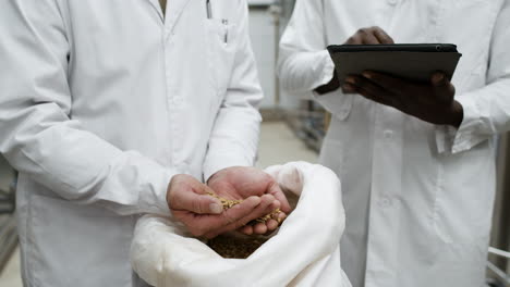 two men working at the factory