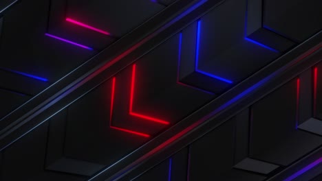 abstract geometric neon design