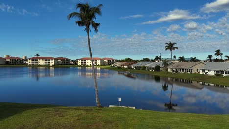 aerial view of a florida condominium complex