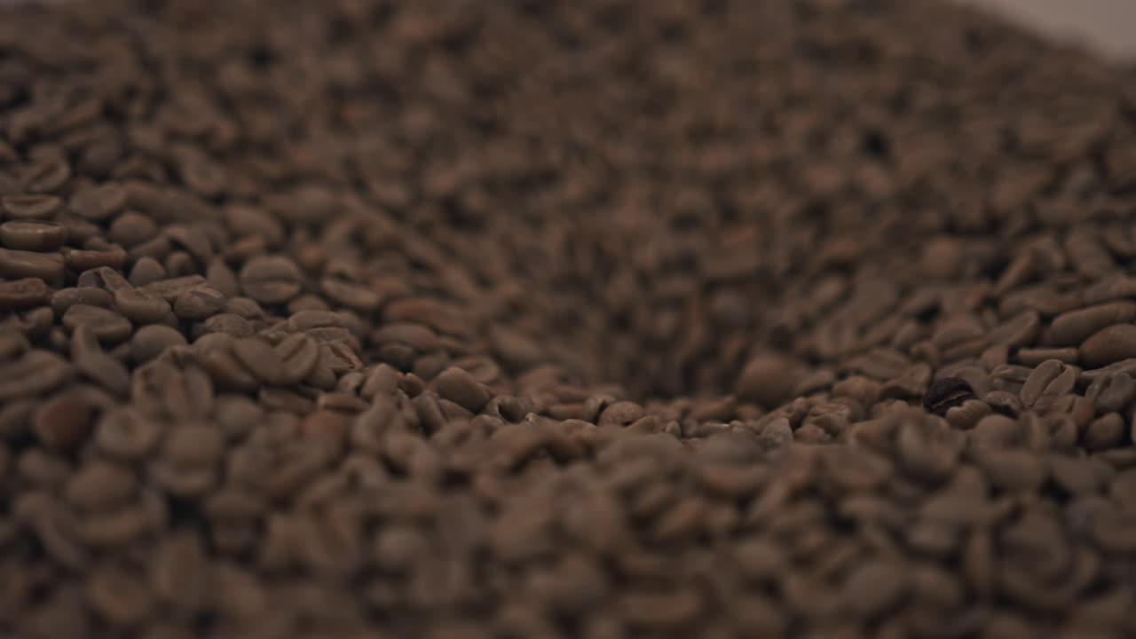 Pile of Green Coffee Beans