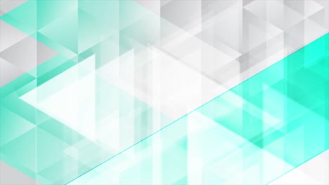 fondo de movimiento de tecnología gris azul con triángulos brillantes