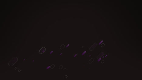 animation of shapes moving on black background