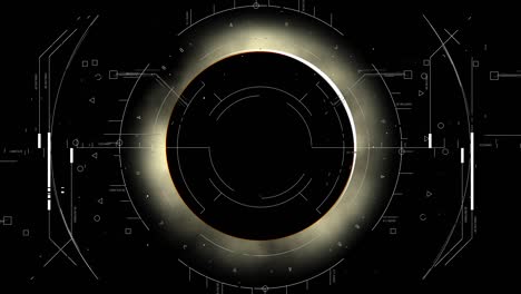 la nave espacial hud escanea un increíble eclipse solar
