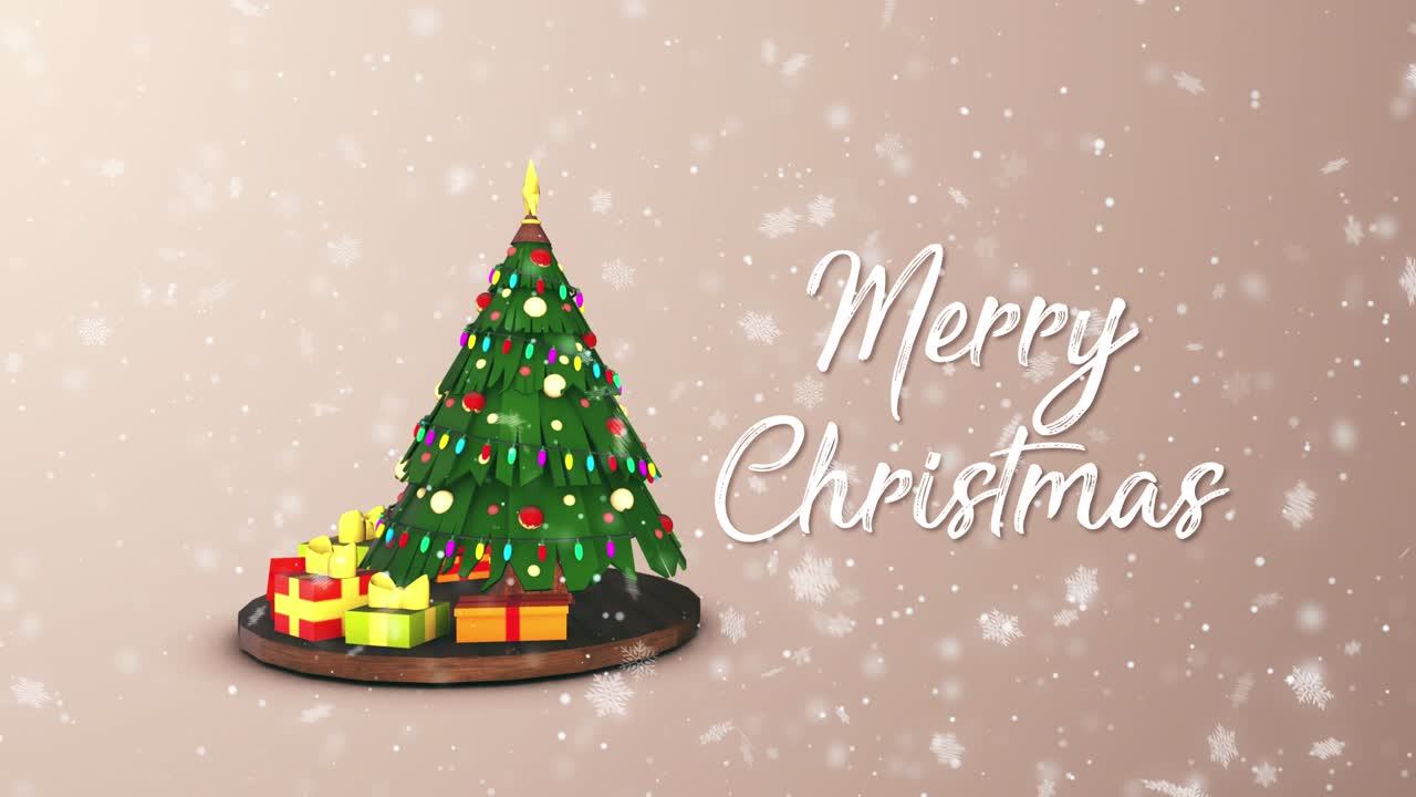 메리 크리스마스 컨셉 배경 4k