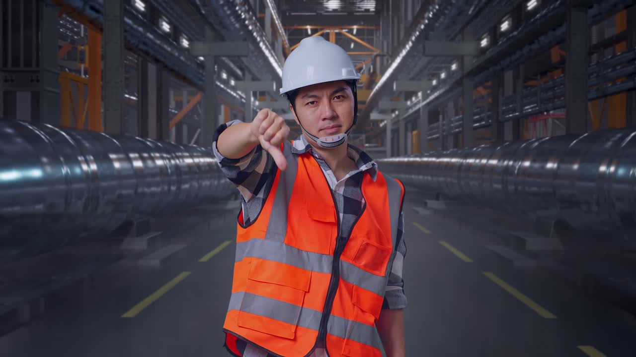 Disapproving Engineer in Industrial Setting