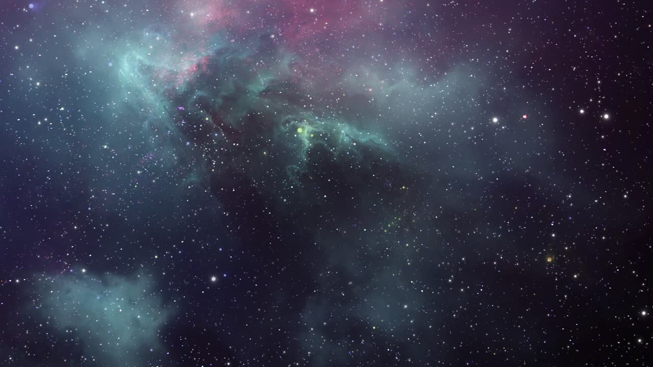 explore fly towards the nebula that is in outer space