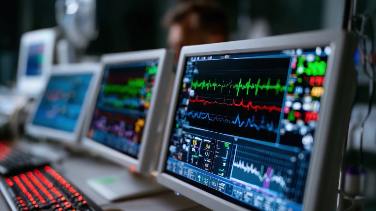 Advanced Medical Monitoring Systems Displaying Vital Signs through Graphical Interface in a Healthcare Setting with Focus on Cardiac Activity Tracking