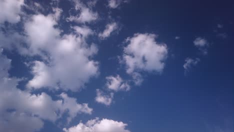 time lapse of blue sky with clouds