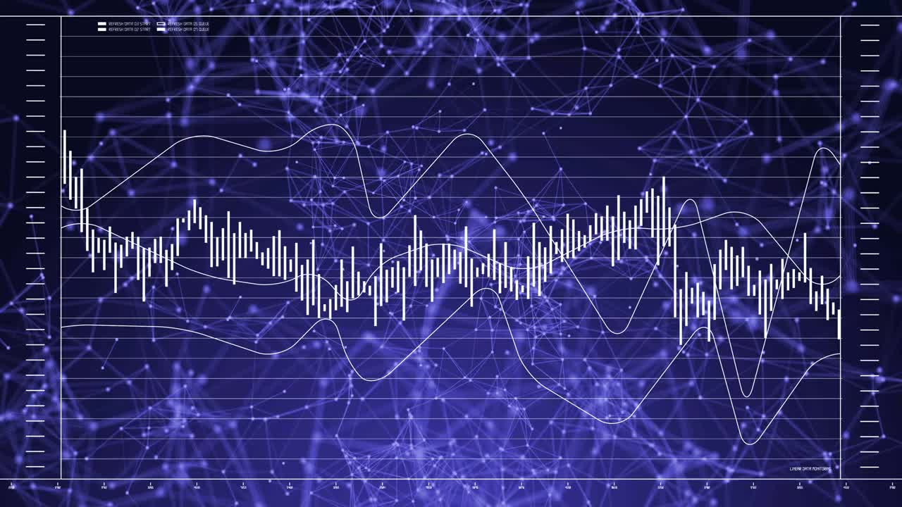 datos y estadísticas de informes, animación con diagramas gráficos.