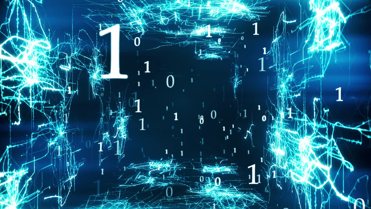 Binary Code Digital Technology Background