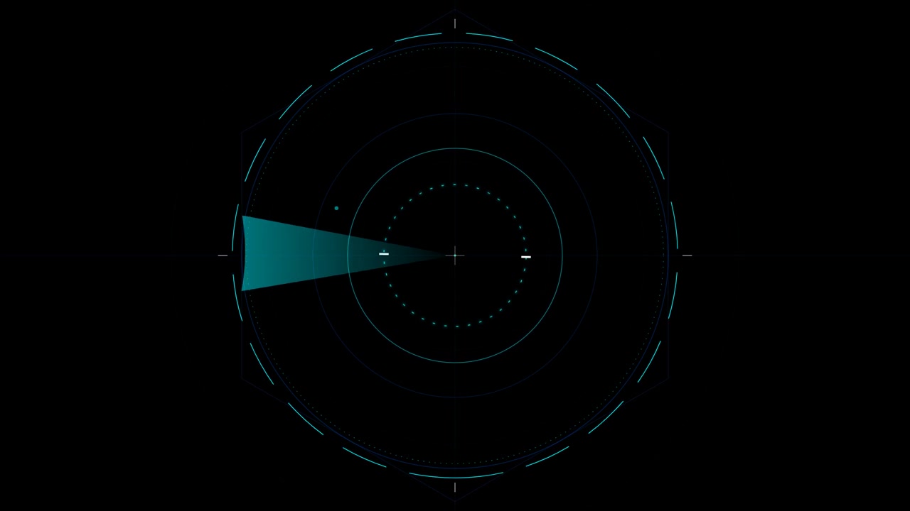 Schermo Radar Digitale in Scansione per Obiettivi