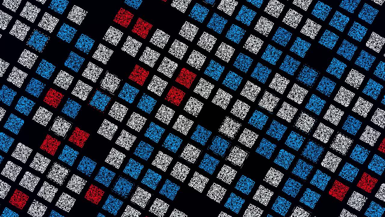 patrón de código qr abstracto