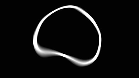 círculo blanco abstracto sobre fondo negro