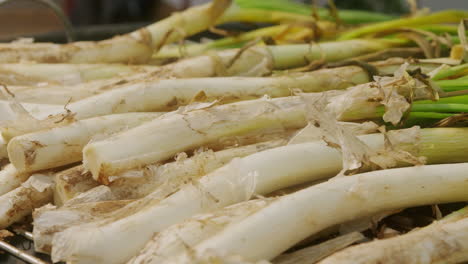grilled spring onions