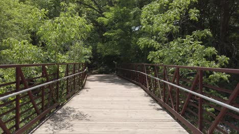 Überqueren-Einer-Brücke,-Simuliertes-Gehen