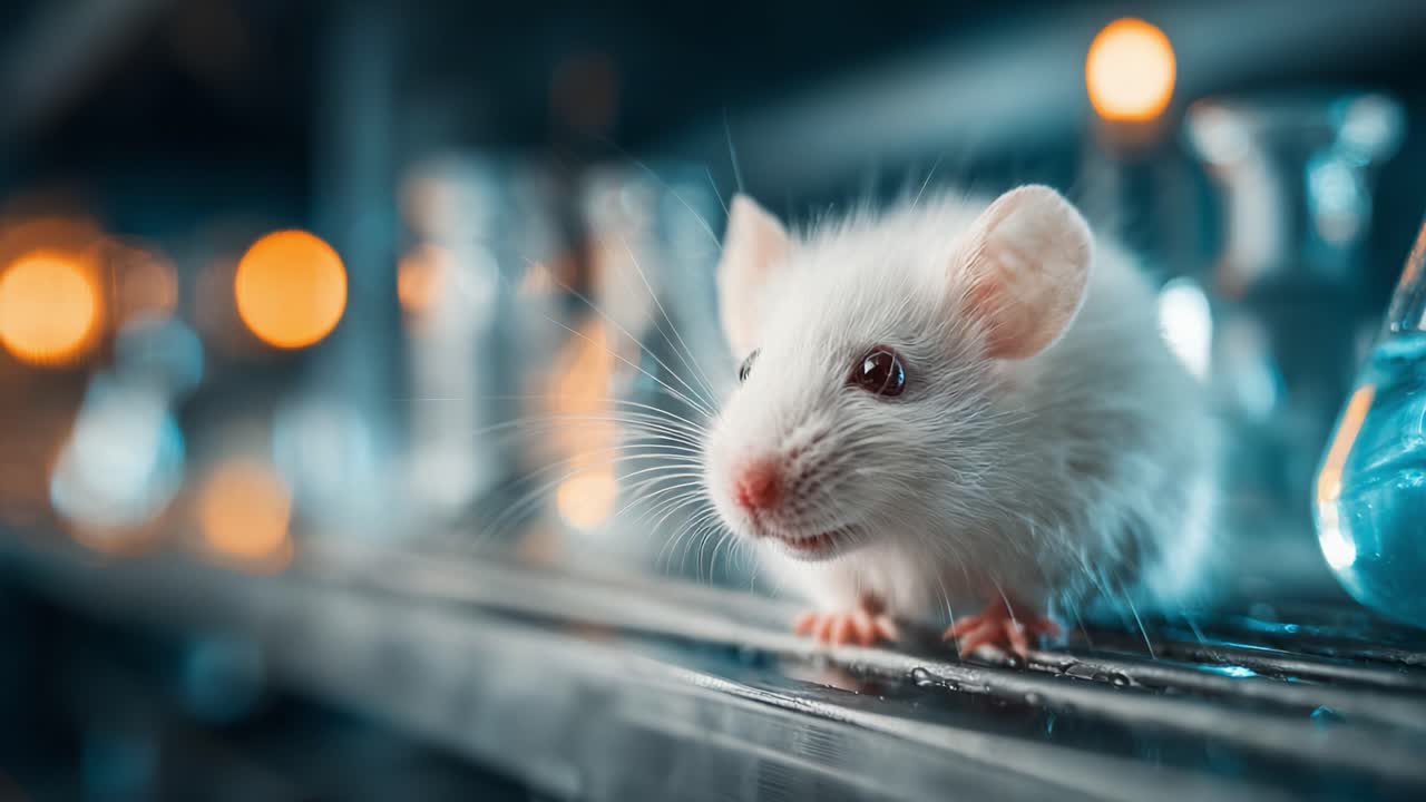 A Close-Up Journey Through the Life of a Laboratory Mouse: Exploring the Intricacies of its Environment and Behavior in a Scientific Setting