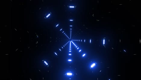 el túnel luminoso futurista