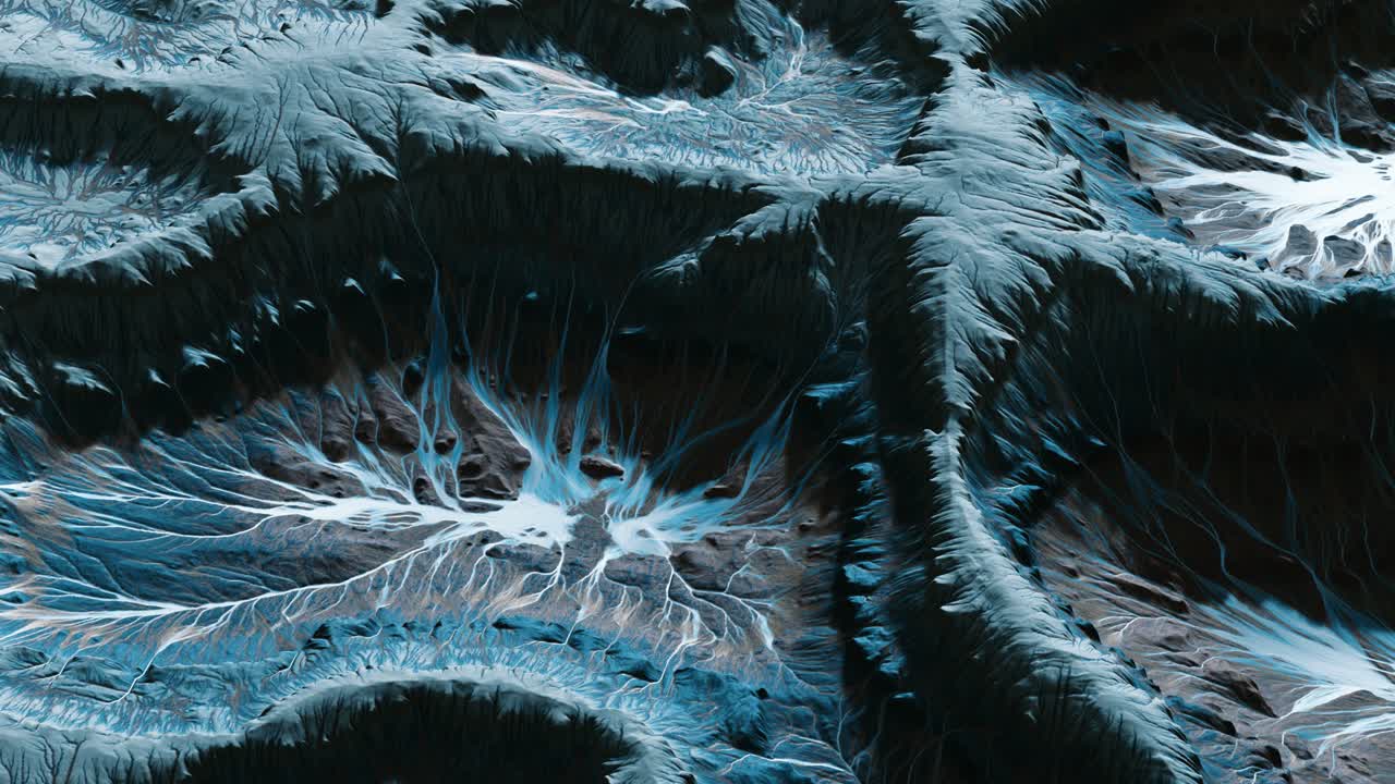 вид на ландшафт инопланетной планеты