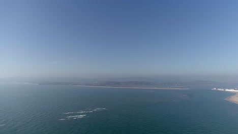 dawlish warren aerial from a far distance looking west