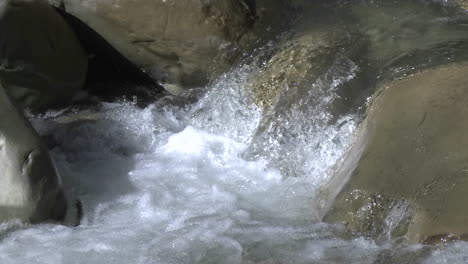 slow zoom out of a waterfall on north fork matilija creek above ojai california 1