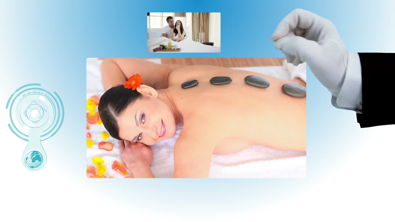 interfaz que representa las situaciones de descanso en el hotel