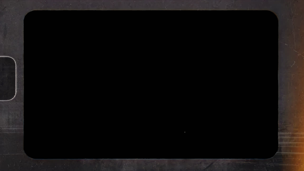 Vintage film frame animated overlay, transparent 4K video, alpha channel, ProRes 4444