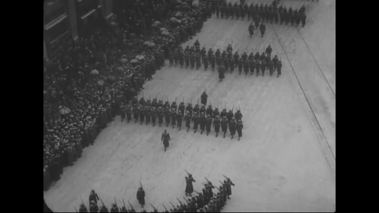 제1차 세계 대전 2 이전 미국 도시에서 대규모 군인 퍼레이드