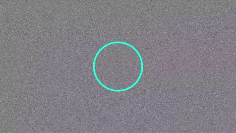 animation of circles and blue dots moving in loop against gray background