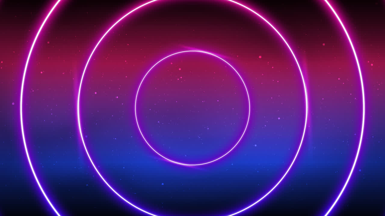 una animación de luces de neón realistas de fondo