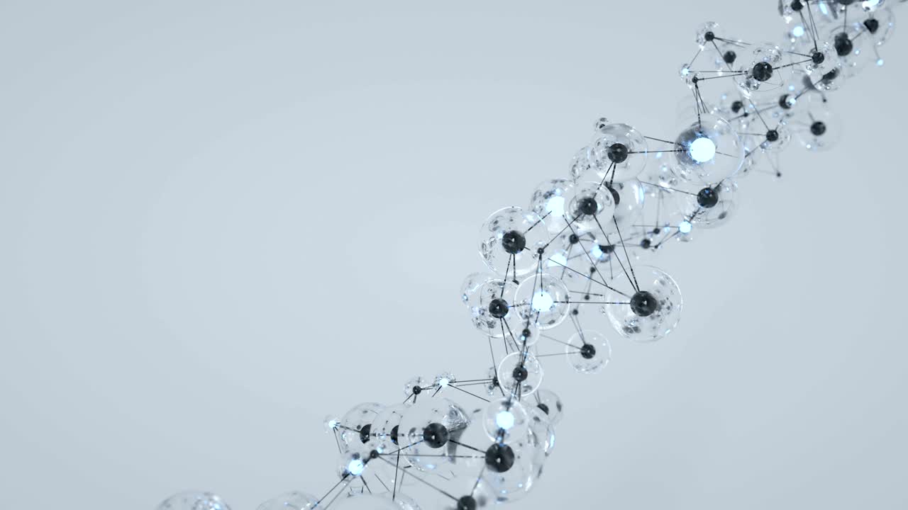 4k red molecular abstracta.