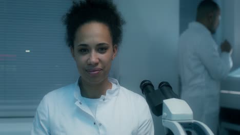 female scientist in a laboratory